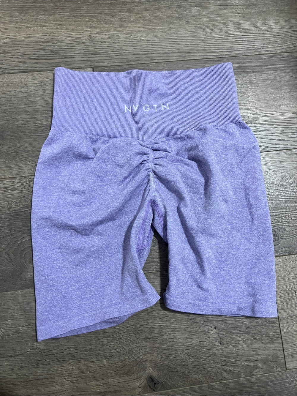 NVGTN Girls' Lavender Seamless Scrunch Bike Shorts
